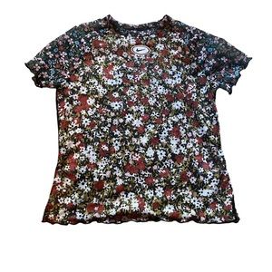 Nike sheer floral top